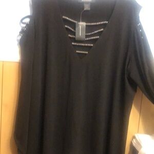 Black and sliver top